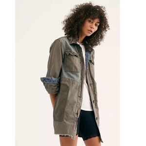 Free People Long Utility Jacket